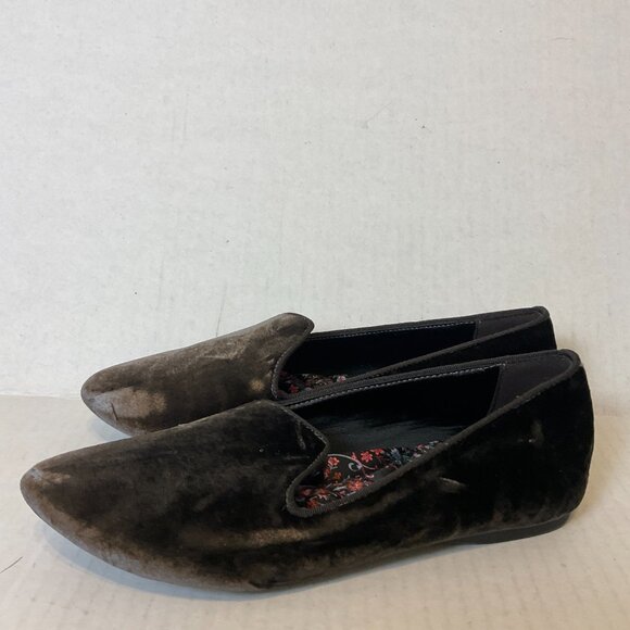 Birdies Velour Loafers 8 Dark Gray - Picture 1 of 11
